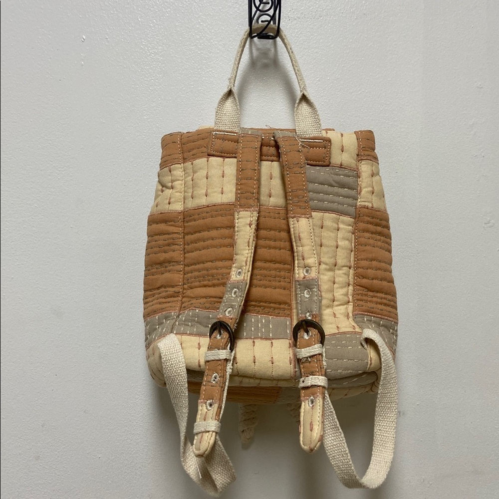 Universal Thread Quilted Patchwork Backpack In Cr… - image 2